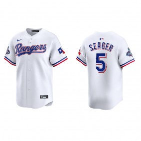 Men's Texas Rangers Corey Seager White 2023 World Series Champions Limited Jersey