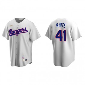 Men's Texas Rangers Eli White White Cooperstown Collection Home Jersey