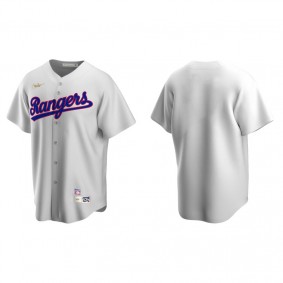 Men's Texas Rangers White Cooperstown Collection Home Jersey