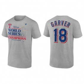 Men's Texas Rangers Mitch Garver Gray 2023 World Series Champions T-Shirt