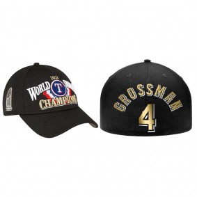 Men's Texas Rangers Robbie Grossman Black 2023 World Series Champions Hat