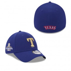 Men's Texas Rangers Royal 2024 Gold Collection 39THIRTY Flex Hat