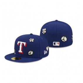 Texas Rangers Royal UV Activated Sunlight Pop 59FIFTY Fitted Hat