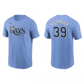 Men's Tampa Bay Rays Kevin Kiermaier Light Blue Name & Number Nike T-Shirt