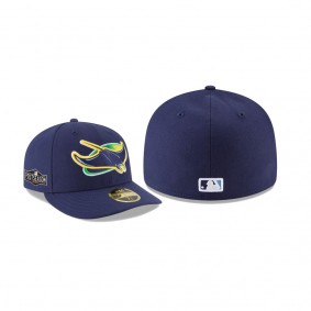 Men's Tampa Bay Rays 2020 Postseason Navy Side Patch Alternate Logo Low Profile 59FIFTY Fitted Hat