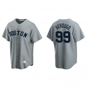 Men's Boston Red Sox Alex Verdugo Gray Cooperstown Collection Road Jersey