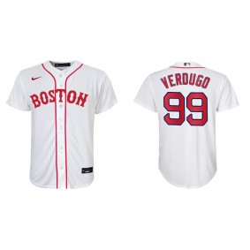 Youth Boston Red Sox Alex Verdugo Red Sox 2021 Patriots' Day Replica Jersey