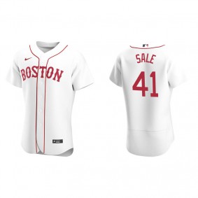 Men's Boston Red Sox Chris Sale White Authentic Alternate Jersey