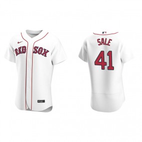 Men's Boston Red Sox Chris Sale White Authentic Home Jersey
