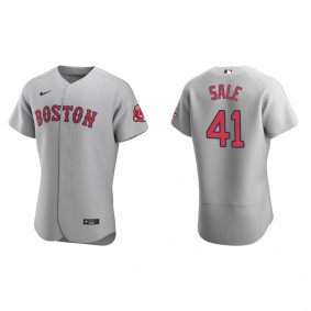 Men's Boston Red Sox Chris Sale Gray Authentic Road Jersey