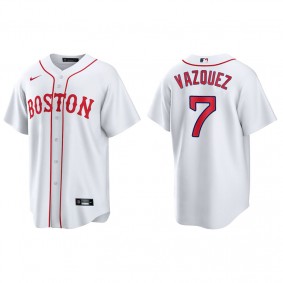 Men's Boston Red Sox Christian Vazquez Red Sox 2021 Patriots' Day Replica Jersey