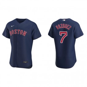 Men's Boston Red Sox Christian Vazquez Navy Authentic Alternate Jersey