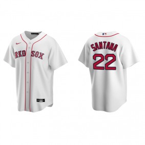 Men's Boston Red Sox Danny Santana White Replica Home Jersey