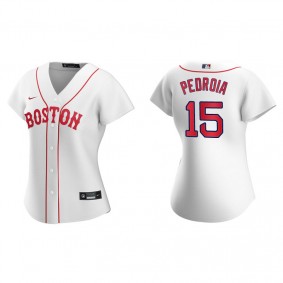 Women's Boston Red Sox Dustin Pedroia Red Sox 2021 Patriots' Day Replica Jersey