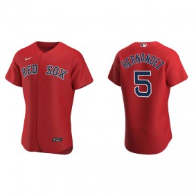 Men's Boston Red Sox Enrique Hernandez Red Authentic Alternate Jersey