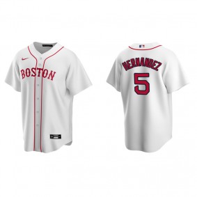 Men's Boston Red Sox Enrique Hernandez White Replica Alternate Jersey