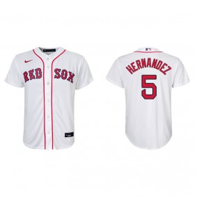 Youth Boston Red Sox Enrique Hernandez White Replica Home Jersey