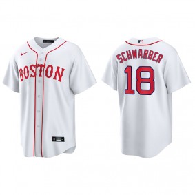 Men's Boston Red Sox Kyle Schwarber Red Sox 2021 Patriots' Day Replica Jersey