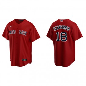 Men's Boston Red Sox Kyle Schwarber Red Replica Alternate Jersey