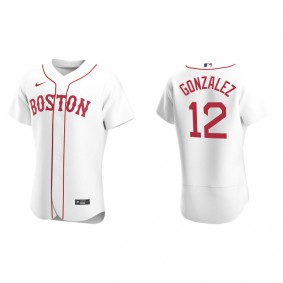Men's Boston Red Sox Marwin Gonzalez White Authentic Alternate Jersey