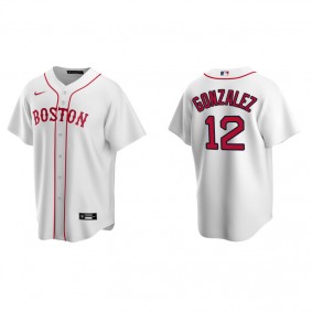 Men's Boston Red Sox Marwin Gonzalez White Replica Alternate Jersey