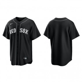 Men's Boston Red Sox Black White Replica Official Jersey