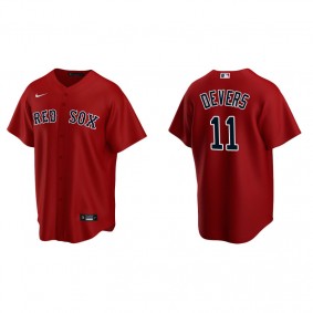 Men's Boston Red Sox Rafael Devers Red Replica Alternate Jersey
