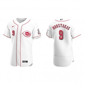 Men's Cincinnati Reds Mike Moustakas White Authentic Home Jersey