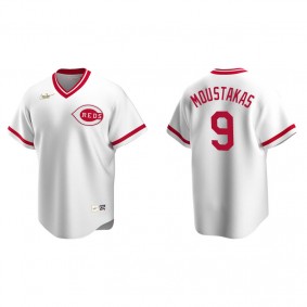Men's Cincinnati Reds Mike Moustakas White Cooperstown Collection Home Jersey