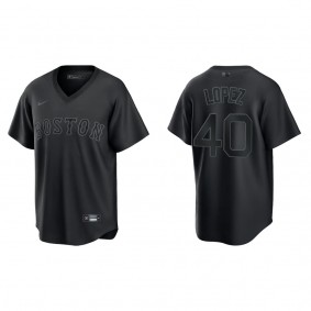 Reynaldo Lopez Men's Chicago White Sox Black Pitch Black Fashion Replica Jersey