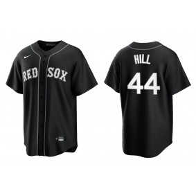 Men's Boston Red Sox Rich Hill Black White Replica Official Jersey