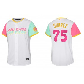 Youth San Diego Padres Robert Suarez White 2022 City Connect Replica Jersey