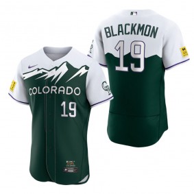 Men's Colorado Rockies Charlie Blackmon Green 2022 City Connect Authentic Player Jersery