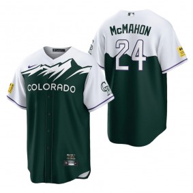 Men's Colorado Rockies Ryan McMahon Green 2022 City Connect Replica Player Jersey