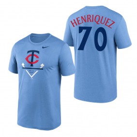 Ronny Henriquez Minnesota Twins Light Blue 2023 Diamond Icon Legend Performance T-Shirt