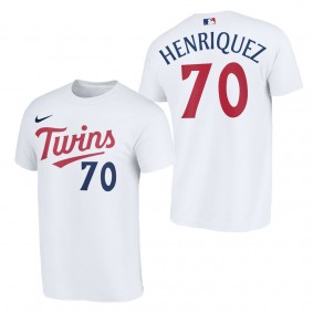 Ronny Henriquez Minnesota Twins White 2023 Wordmark T-Shirt