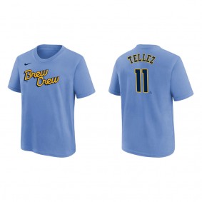 Rowdy Tellez Youth Brewers City Connect T-Shirt