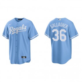 Men's Kansas City Royals Cam Gallagher Blue Replica Alternate Jersey