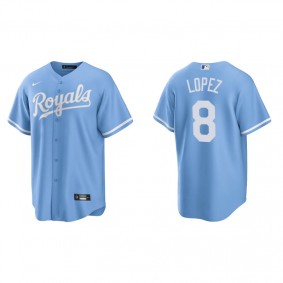 Men's Kansas City Royals Nicky Lopez Blue Replica Alternate Jersey
