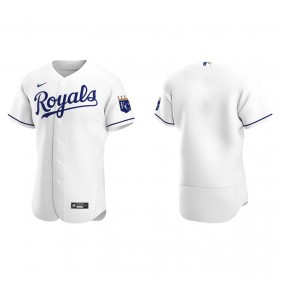 Men's Kansas City Royals White Authentic Home Jersey