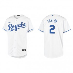 Youth Kansas City Royals Michael A. Taylor White Replica Home Jersey