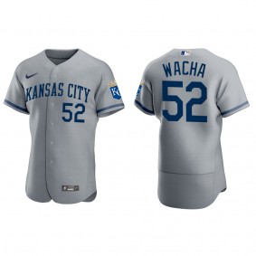 Kansas City Royals Michael Wacha Gray Authentic Jersey