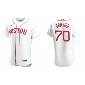 Men's Boston Red Sox Ryan Brasier White Authentic Alternate Jersey