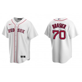 Men's Boston Red Sox Ryan Brasier White Replica Home Jersey