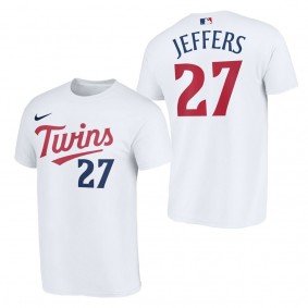 Ryan Jeffers Minnesota Twins White 2023 Wordmark T-Shirt