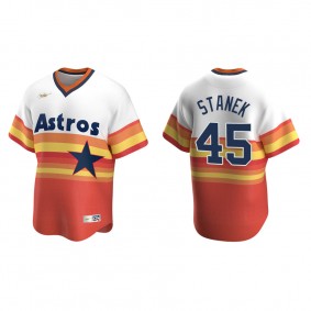 Ryne Stanek Men's Houston Astros Nike White Home Cooperstown Collection Jersey