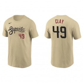 Sam Clay Arizona Diamondbacks Nike Gold City Connect Name & Number T-Shirt