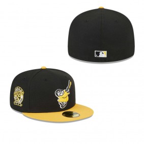 Men's San Diego Padres Black Gold 59FIFTY Fitted Hat