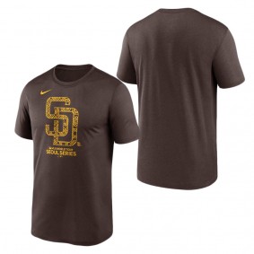 Men's San Diego Padres Brown 2024 MLB World Tour Seoul Series Legend Performance T-Shirt