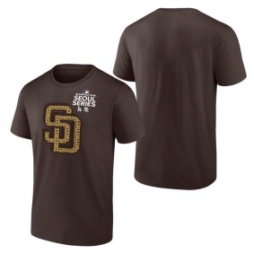 Men's San Diego Padres Brown 2024 MLB World Tour Seoul Series T-Shirt